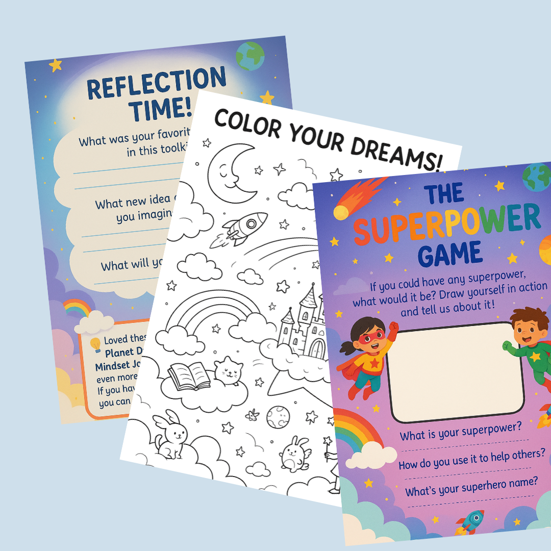 The Power of Imagination – 12 Pages of Fun, Creative, and Dreamy Activities for Kids