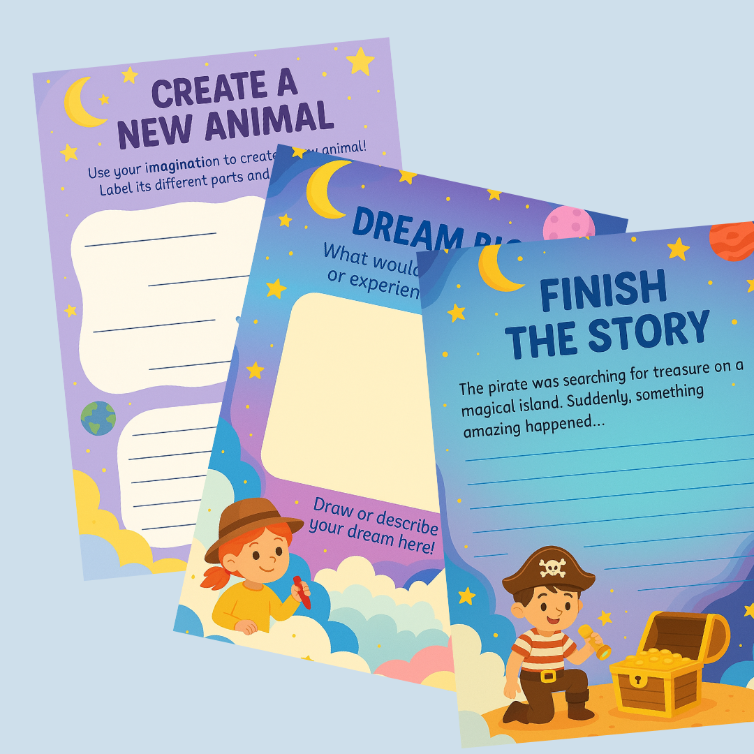 The Power of Imagination – 12 Pages of Fun, Creative, and Dreamy Activities for Kids