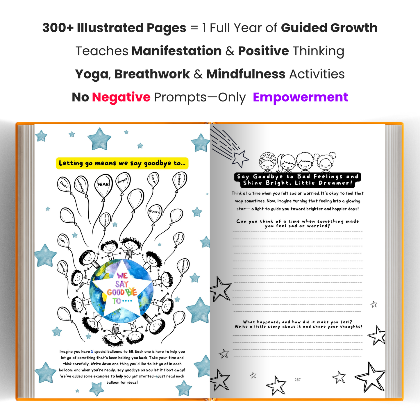 Planet Dreamers: The Growth Mindset Journal for Kids (Ages 6–12) 300+ Illustrated Pages to Build Confidence & Positivity