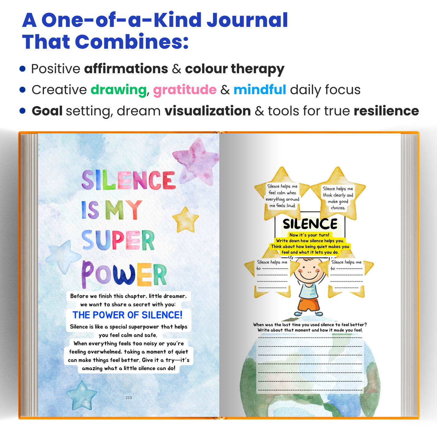 Planet Dreamers: The Growth Mindset Journal for Kids (Ages 6–12) 300+ Illustrated Pages to Build Confidence & Positivity
