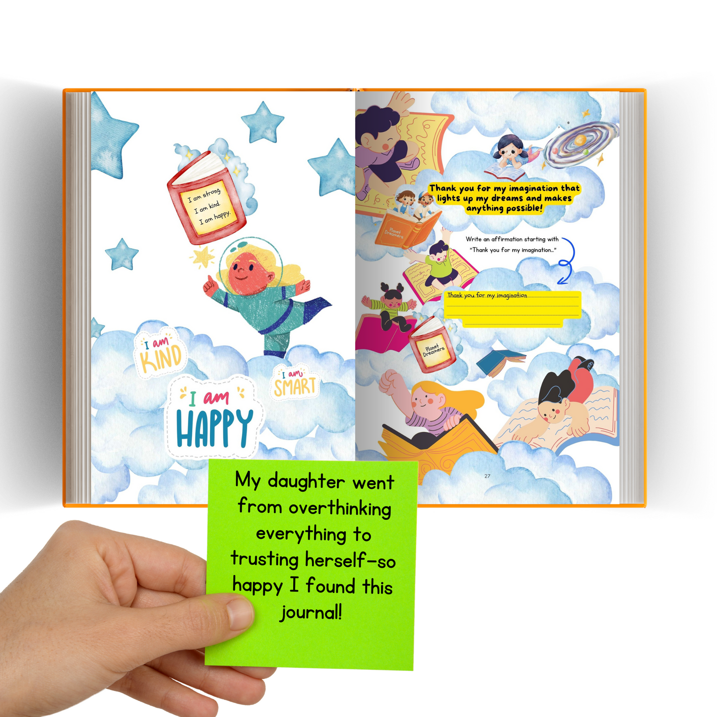 Planet Dreamers: The Growth Mindset Journal for Kids (Ages 6–12) 300+ Illustrated Pages to Build Confidence & Positivity